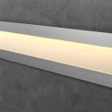 Длинный алюминиевый прямоугольный встраиваемый светильник для лестницы
