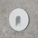 Белый встраиваемый в стену светильник Steps S1010-WH-WW