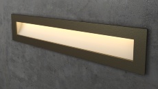 Бронзовый прямоугольный светильник для лестницы Integrator IT-773-Bronze