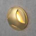 Золотой круглый встраиваемый светодиодный светильник для лестницы Integrator