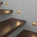 Золотые встраиваемые светильники для лестницы