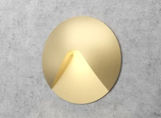 Золотой круглый светильник для лестницы Integrator IT-750-Gold