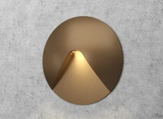 Бронзовый круглый светильник для лестницы Integrator IT-750-Bronze