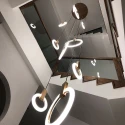 Высокая светодиодная люстра кольца Integrator Stairs Light IT-670