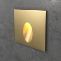 Квадратный золотой светильник для лестницы