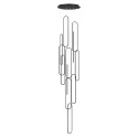 Лофт люстра для лестницы Integrator IT-1621-Radial