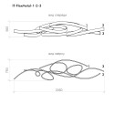 Подвесной светодиодный светильник из трех IT-FlexMetal-1-2-3 Подвесной светодиодный светильник из трех IT-FlexMetal-1-2-3