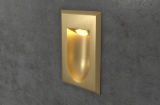 Integrator IT-720 GO DIRECT Влагозащищённый светильник светодиодный Золотой для подсветки лестницы