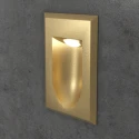Золотой прямоугольный светильник для лестницы