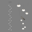 Люстра шары для лестницы IT-Flying saucers
