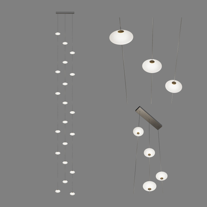 Люстра шары для лестницы IT-Flying saucers