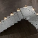 Подсветка лестницы светодиодными светильниками