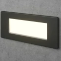 Чёрный встраиваемый влагозащищенный светильник светодиодный для лестницы Integrator IT-767-Black