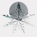 Люстра большая подвесная Lena Smith "Snow flake 100-1000"