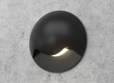 Чёрный круглый светильник для лестницы Integrator Ladder Light IT-033 Black