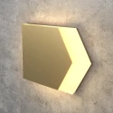 Золотой светодиодный светильник для подсветки лестницы Integrator IT-782-Gold Right
