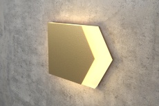Золотой светильник для лестницы Integrator IT-782-Gold Right