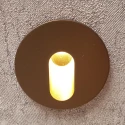 круглый бронзовый светильник
