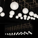 Подвесной светильник Integrator Mesh of pipes with balls, LED шары