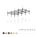 Подвесной светильник Integrator Mesh of pipes with balls, LED шары
