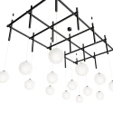 Подвесной светильник Integrator Mesh of pipes with balls, LED шары