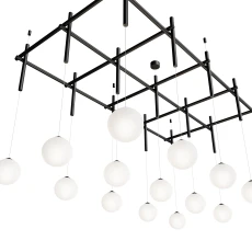 Подвесной светильник Mesh of pipes with balls