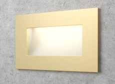 Прямоугольный золотой светильник на лестницу Integrator IT-764-Gold