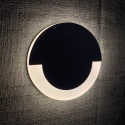 Чёрный круглый встраиваемый светильник 