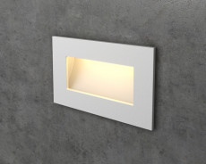 Прямоугольный белый светильник на лестницу Integrator IT-764-White