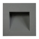 Серый квадратный встраиваемый светильник Integrator Stairs Light IT-760-Gray